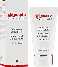 Intensiv beruhigender und feuchtigkeitsspendender Gesichtsbalsam für tockene, sehr trockene und empfindliche Haut - Skincode Essentials 24h De-stress Comfort Balm — Bild N1