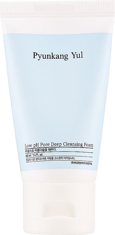 Tief porenreinigender und aufhellender Gesichtsreinigungsschaum mit niedrigem pH-Wert - Pyunkang Yul Low pH Pore Deep Cleansing Foam (Travel size) — Bild N1