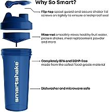 Shaker 1000 ml blau - SmartShake Shaker Lite Series Navy Blue — Bild N2