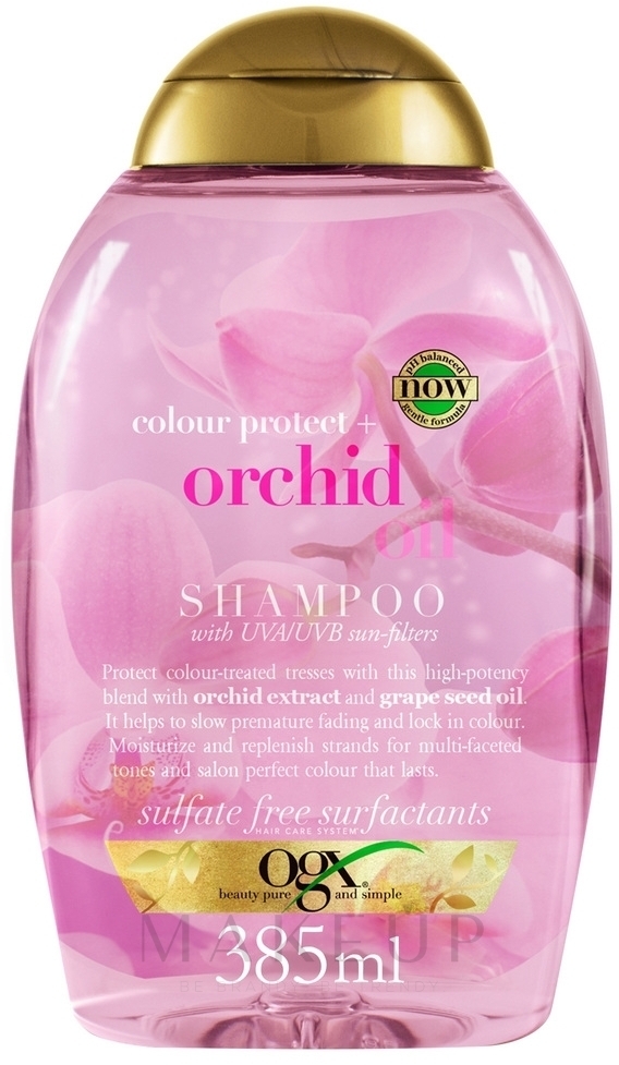 Shampoo für coloriertes Haar - OGX Orchid Oil Shampoo — Bild 385 ml