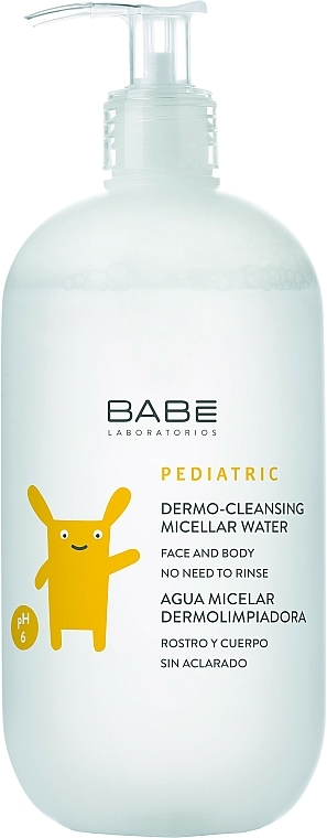 Mizellen-Reinigungswasser für Kinder - Babe Laboratorios Pediatric Dermo-Cleansing Micellar Water — Bild N1