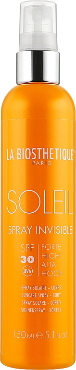 Wasserfestes Sonnenschutzspray für den Körper SPF 30 - La Biosthetique Soleil Spray Invisible SPF 30 — Bild N1