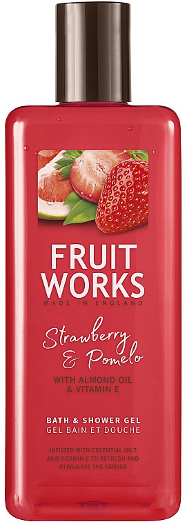 Bade- und Duschgel mit Erdbeere und Pampelmuse - Grace Cole Fruit Works Hand Wash Strawberry & Pomelo — Bild N1