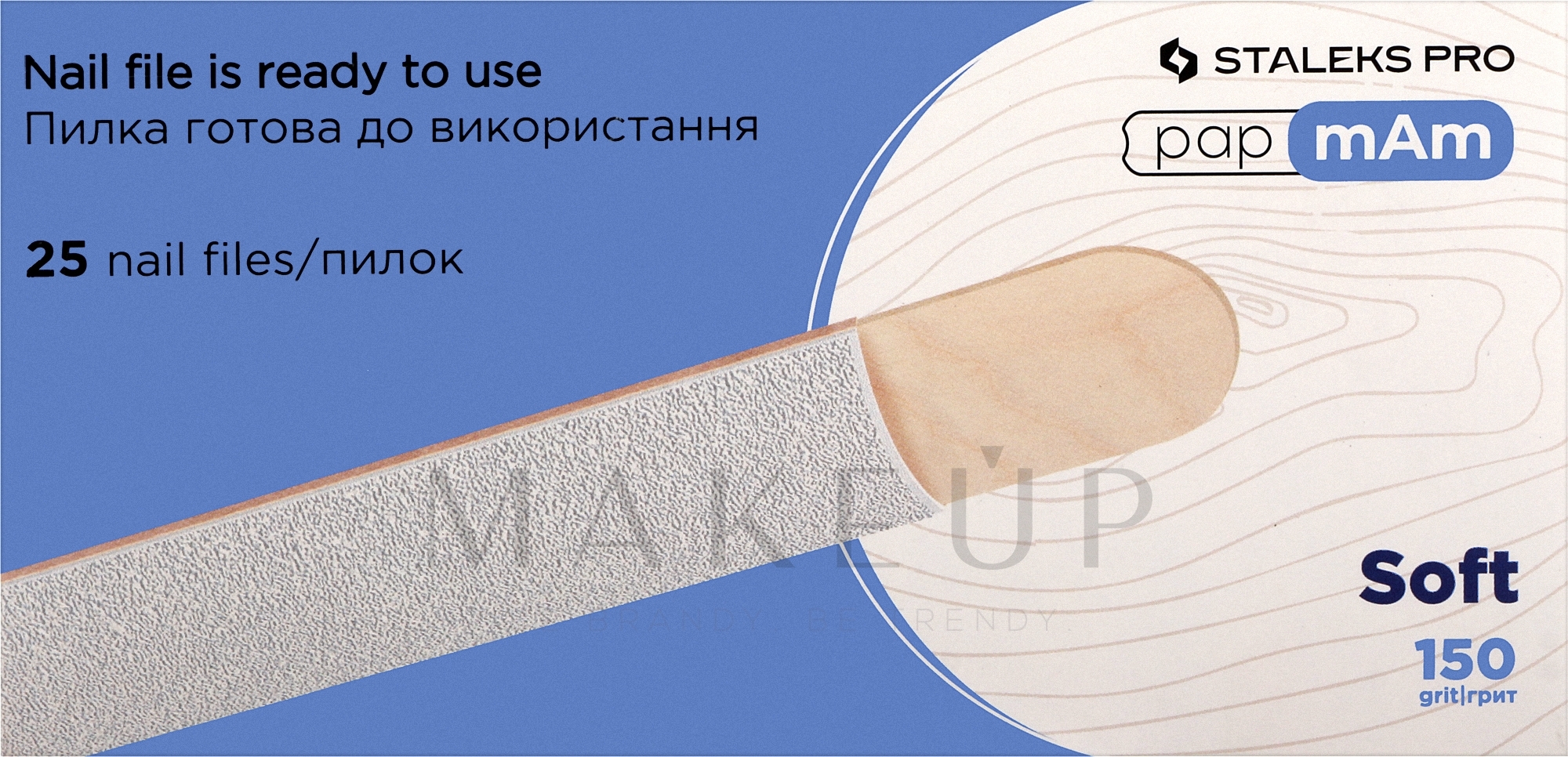 Ersatzfeilenblätter Holzbasis papmAm 150 Körnung 25 St. - Staleks Pro Expert 20 Soft Foam Layer — Bild 25 St.