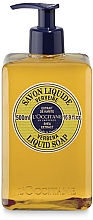 Düfte, Parfümerie und Kosmetik Flüssigseife mit Shea- und Eisenkraut-Extrakt - L'Occitane Verbena Liquid Soap