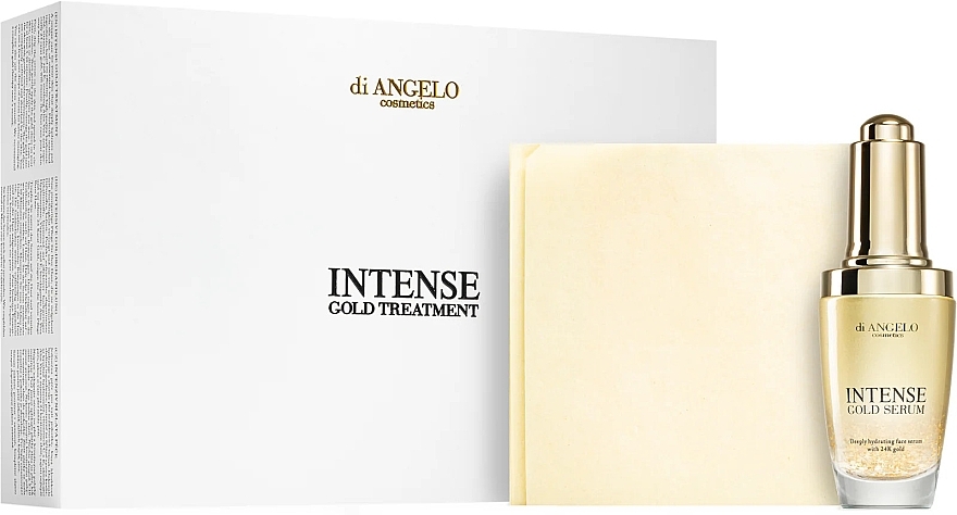 Set - Di Angelo Cosmetics Intense Gold Treatment (f/ser/30ml + gold/sh/30pcs) — Bild N2