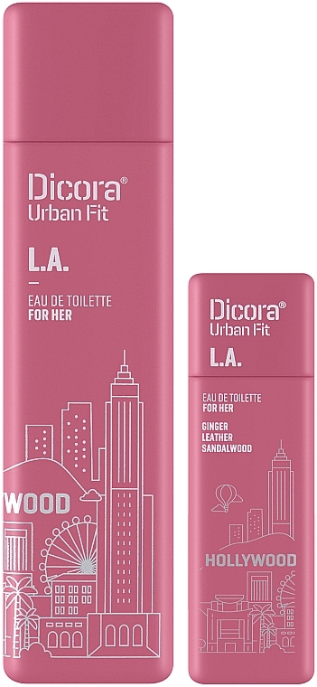 Dicora Urban Fit L.A. - Duftset (Eau de Toilette 100 ml + Eau de Toilette 30 ml) — Bild N2