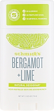 Düfte, Parfümerie und Kosmetik Natürlicher Deostick - Schmidt's Naturals Deodorant Bergamot Lime Stick
