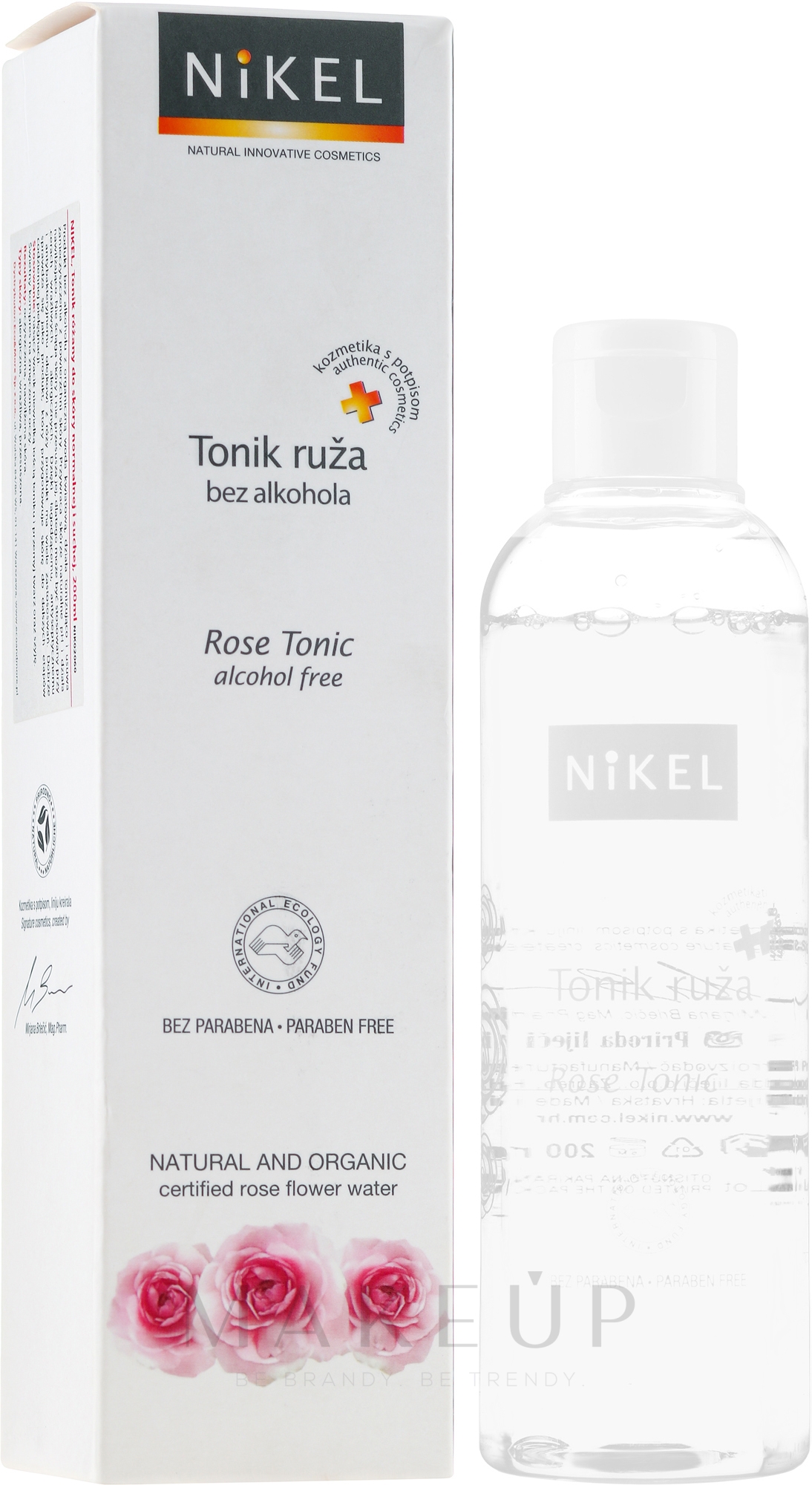 Gesichtswasser mit Bio Rose für normale und trockene Haut - Nikel Rose Tonic — Bild 200 ml