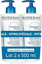 Gesichts- und Körperpflegeset - Bioderma Atoderm (Pflegende und feuchtigkeitsspendende Körper- und Gesichtscreme für trockene bis sehr trockene und empfindliche Haut 2 x 500ml) — Bild N1