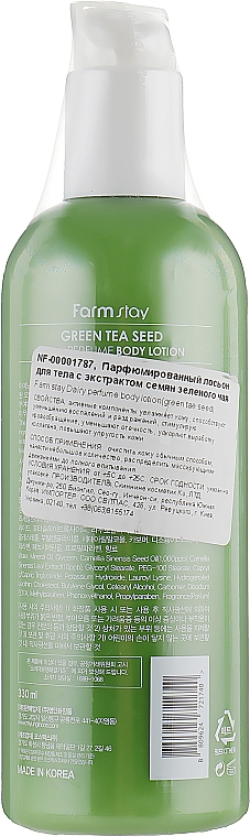 Parfümierte Körperlotion mit Grüntee-Extrakt - FarmStay Green Tea Seed Daily Perfume Body Lotion — Bild N2