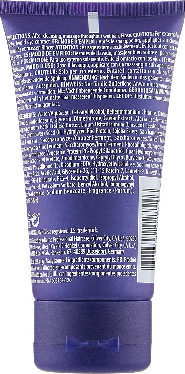 Feuchtigkeitsspendende Haarspülung mit Kaviarextrakt - Alterna Caviar Anti-Aging Replenishing Moisture Conditioner — Bild N2