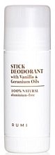 Düfte, Parfümerie und Kosmetik Deostick mit blumigem Duft - Rumi Stick Deodorant with Vanilla & Geranium Oils