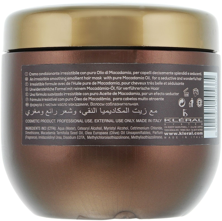 Maske mit Macadamiaöl - Kleral System Olio Di Macadamia Silky Mask — Bild N4