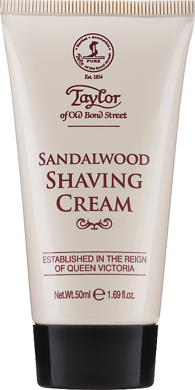 Luxuriöse Rasiercreme mit Sandelholzduft - Taylor Of Old Bond Street Sandalwood Luxury Shaving Cream (Tube) — Bild N1