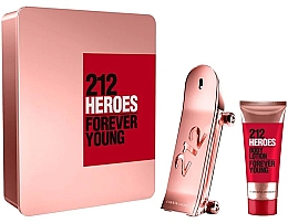 Düfte, Parfümerie und Kosmetik Carolina Herrera 212 Heroes For Her - Duftset (Eau de Parfum 80ml + Körperlotion 100ml) 