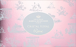Düfte, Parfümerie und Kosmetik Marina de Bourbon Cristal Royal Rose - Duftset (Eau de Parfum 50ml + Körperlotion 150ml + Kosmetiktasche)