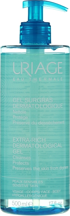 Dermatologisches Reinigungsgel für Gesicht und Körper - Uriage Dermatological Cleanser Gentle Foaming Gel — Bild N1