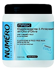 Anti-Frizz Haarmaske mit Olivenöl für mehr Elastizität - Brelil Numero Elasticizing Mask — Bild N3
