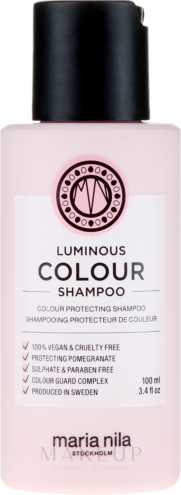 Aufhellendes Shampoo für gefärbtes Haar mit Granatapfel - Maria Nila Luminous Color Shampoo — Bild 100 ml
