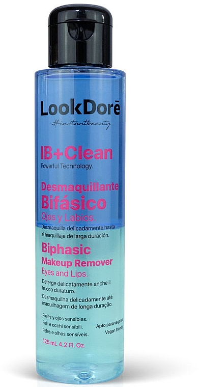 Zweiphasen-Make-up-Entferner - LookDore IB+Clean Eyes & Lips Biphasic Makeup Remover — Bild N1