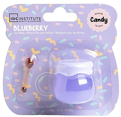 Lippenmaske Blaubeere - IDC Institute Amazing Candy Lip Mask — Bild N1