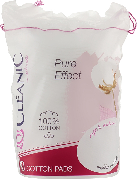Kosmetische Wattepads Pure Effect 40St - Cleanic Face Care Cotton Pads — Bild N1