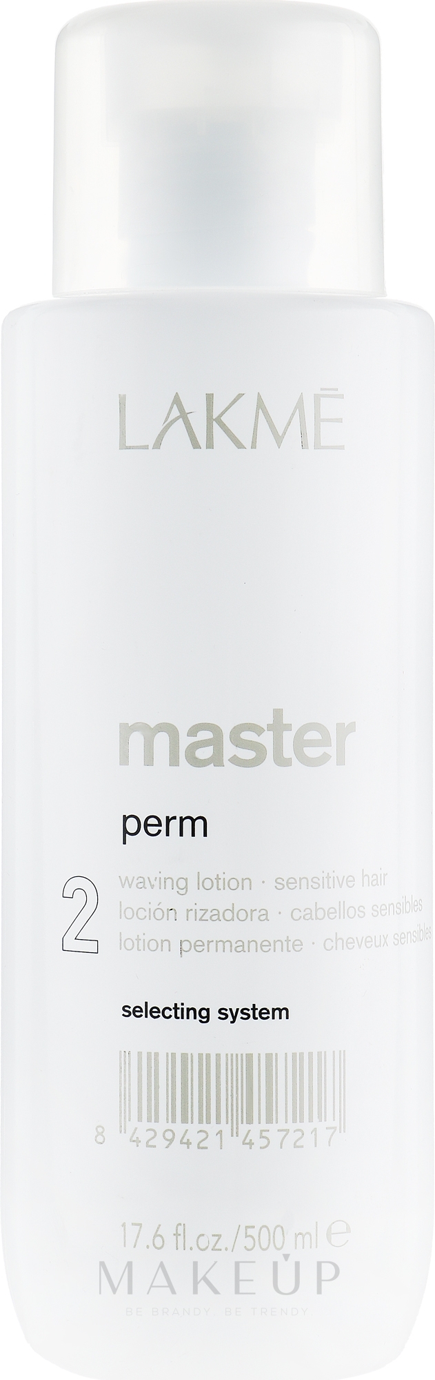Lockenlotion für coloriertes und empfindliches Haar - Lakme Master Perm Waving Lotion 2 for Sensitive Hair — Bild 500 ml