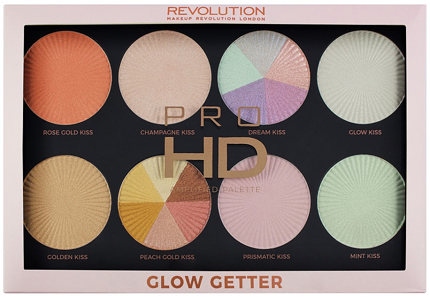 Highlighter-Palette - Makeup Revolution Pro HD Palette Glow Getter — Bild N1