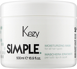 Düfte, Parfümerie und Kosmetik Feuchtigkeitsspendende Haarmaske - Kezy Simple Moisturizing Mask