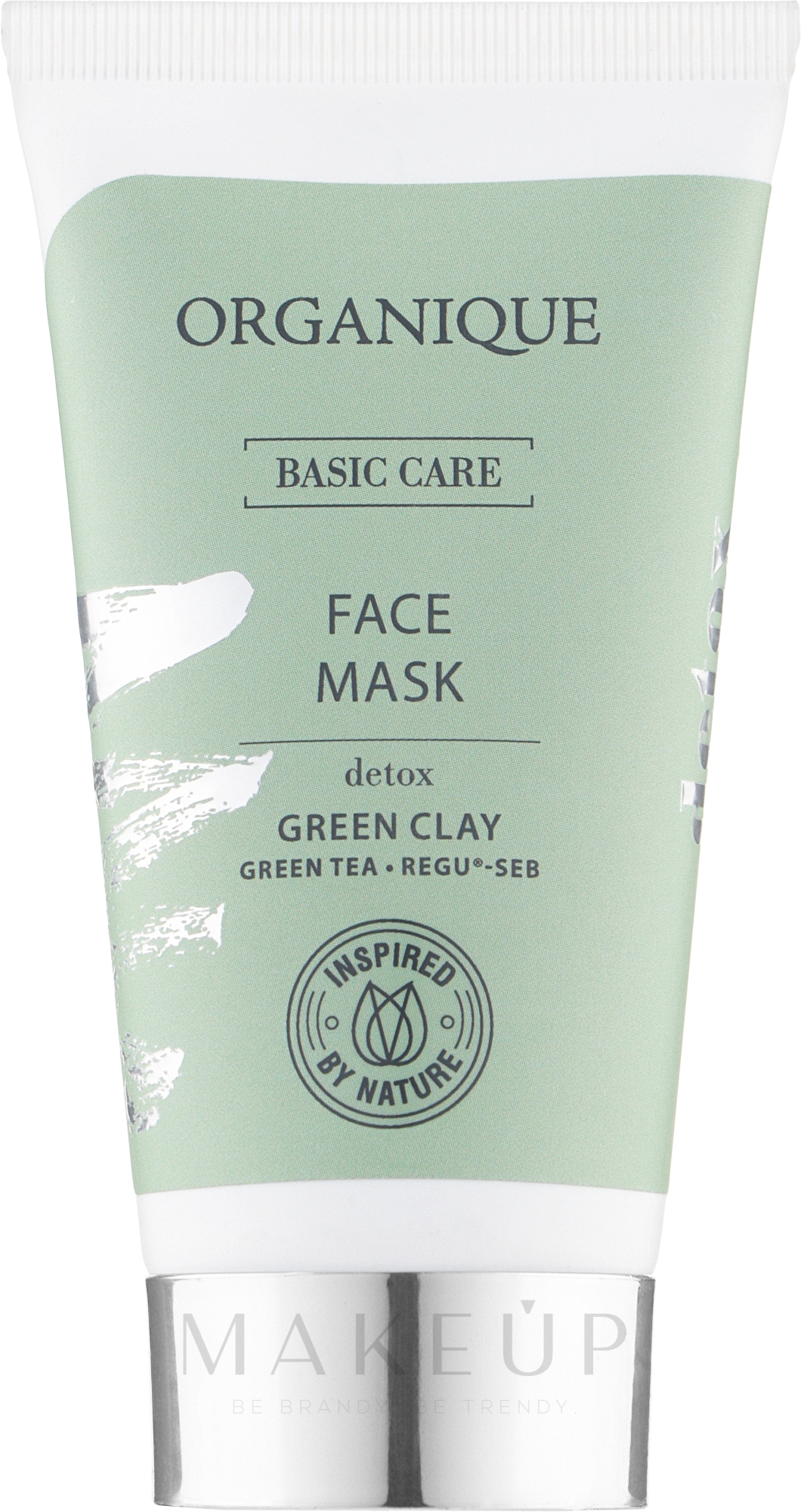 Entgiftende Gesichtsmaske - Organique Basic Care Face Mask Detox Green Clay — Bild 50 ml