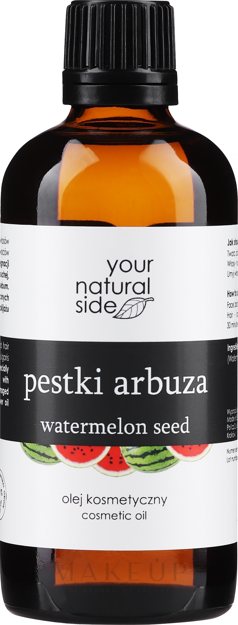100% natürliches Wassermelonenöl - Your Natural Side Olej — Bild 100 ml