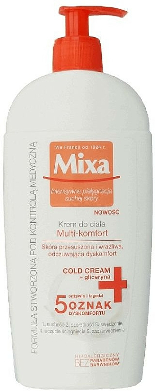 Feuchtigkeitsspendende Körpercreme - Mixa Intensive Care Dry Skin Multi Komfort