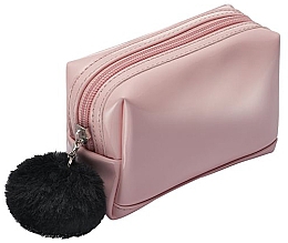 Rosa Kosmetiktasche mit schwarzem Pompon - Avon — Bild N1
