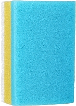 Rechteckiger Badeschwamm weiß-gelb-blau - Ewimark — Bild N1