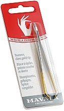 Düfte, Parfümerie und Kosmetik Pinzette vergoldet - Mavala Manicure Gold Plated Claw Tweezer