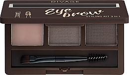 Düfte, Parfümerie und Kosmetik Make-up Set - Divage Eyebrow Styling Kit 3 in 1