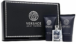 Versace Versace Pour Homme - Duftset (Eau de Toilette 5ml + Duschgel 25ml + After Shave Balsam 25ml) — Bild N1
