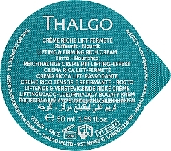 Reichhaltige Creme mit Liftingeffekt - Thalgo Silicium Lift Intensive Lifting & Firming Rich Cream (Refill)  — Bild N1