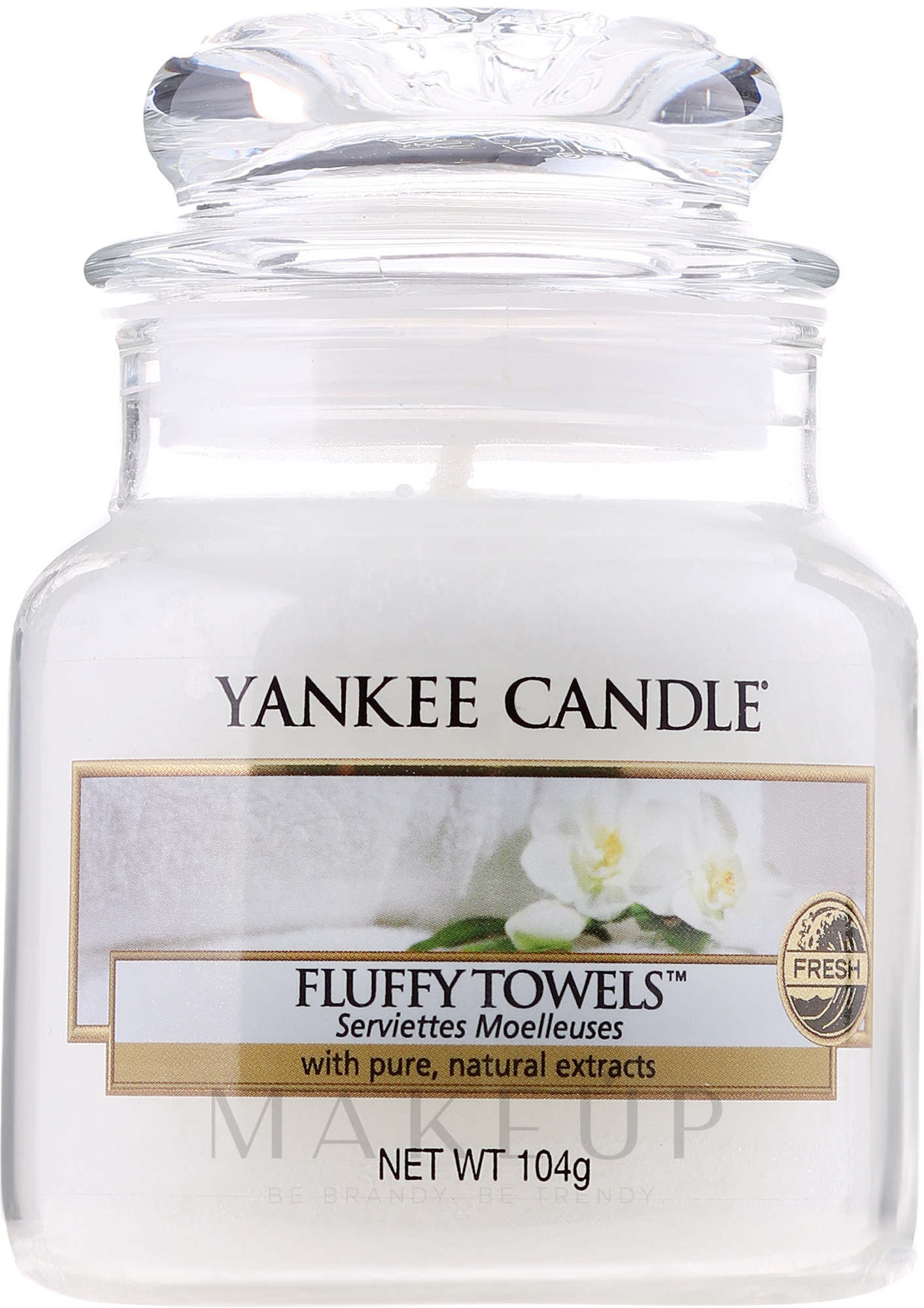 Duftkerze im Glas Fluffy Towels - Yankee Candle Fluffy Towels Jar — Bild 104 g