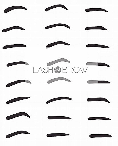 Augenbrauenschablone 24 Formen - Lash Brow — Bild N2