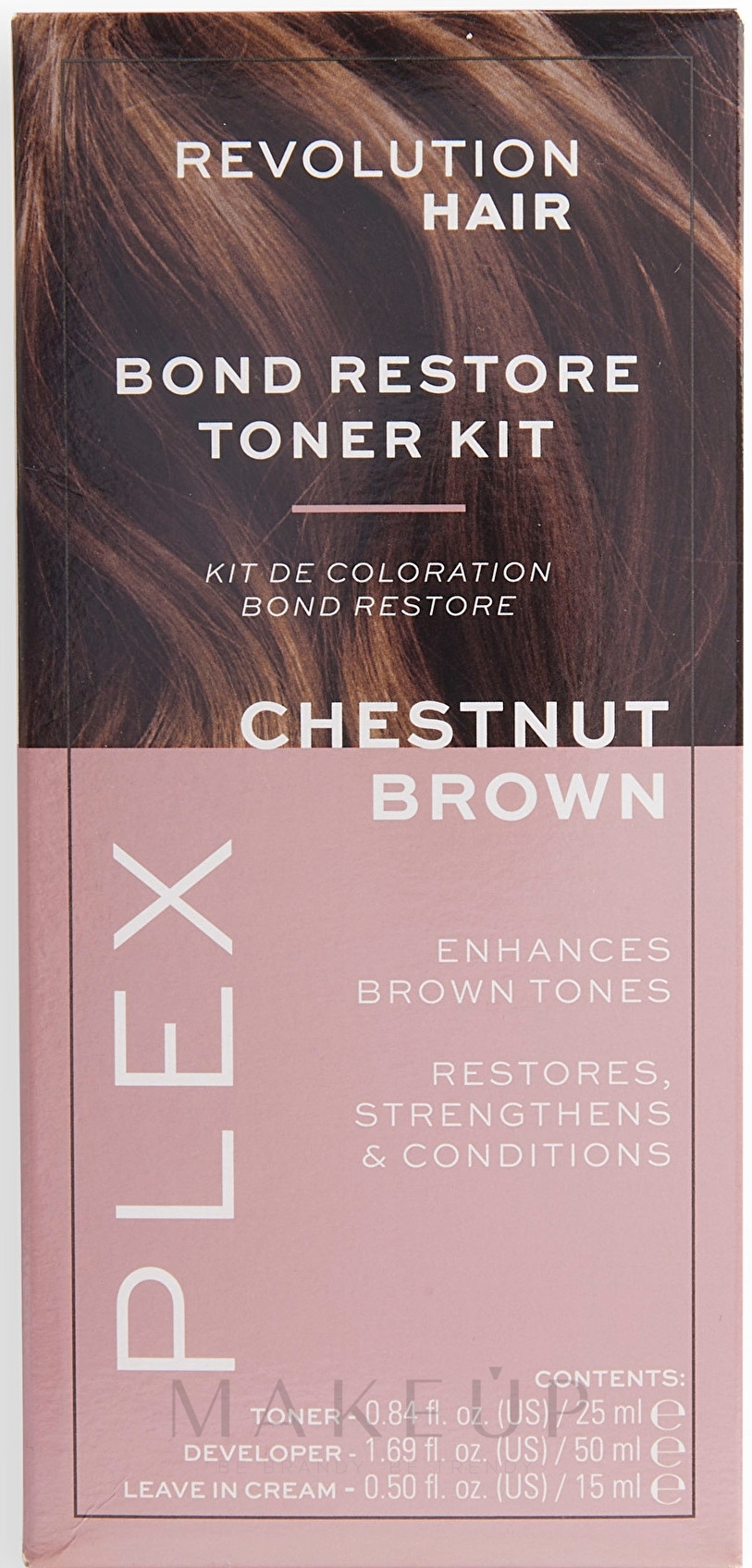 Haarpflegeset - Revolution Haircare Plex Bond Restore Toner Kit — Bild Chestnut Brown