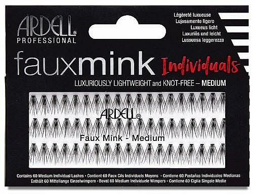 Wimpernbüschel-Set - Ardell Faux Mink Individuals Knot Free Medium Black — Bild N1