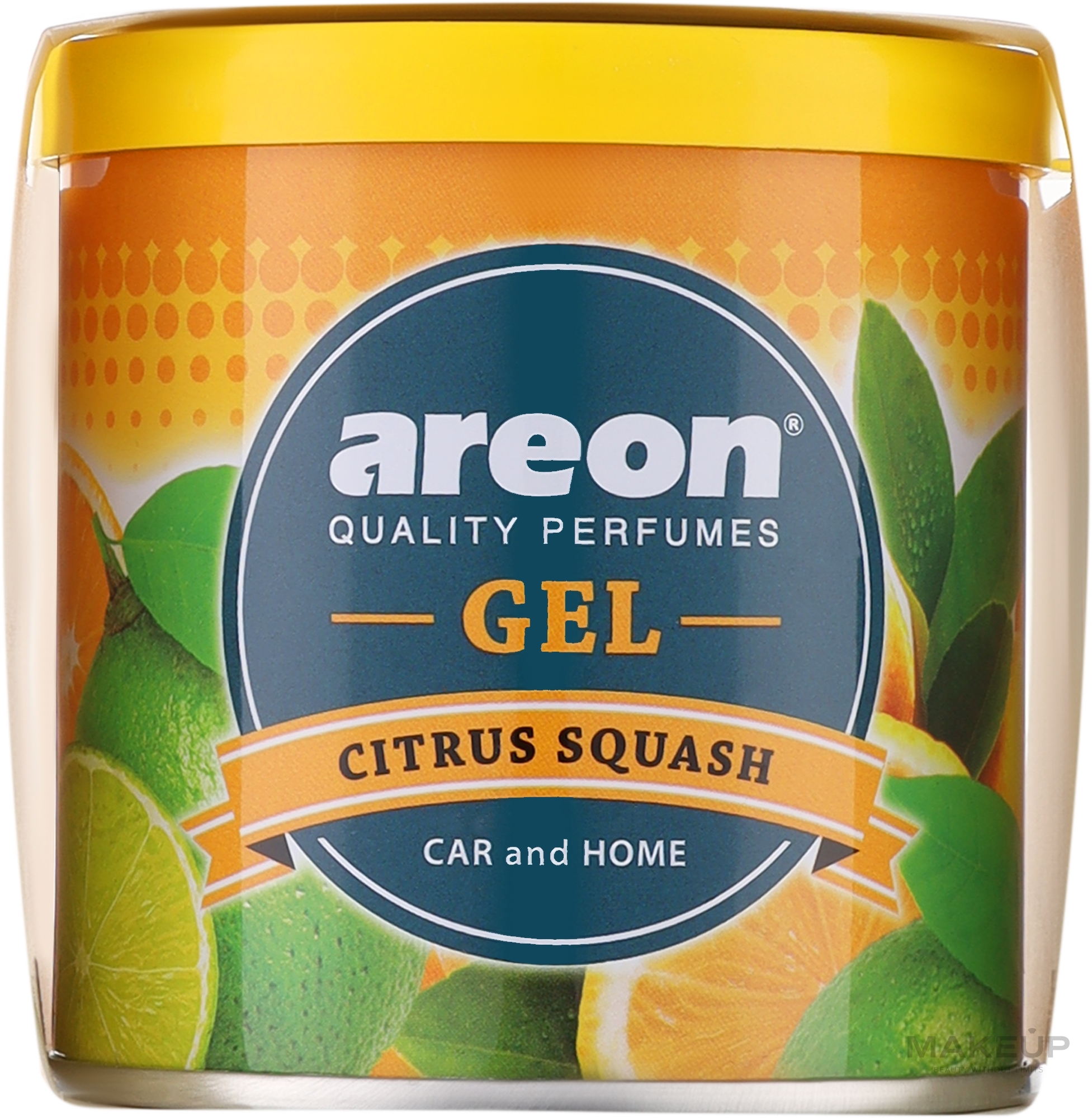 Gel-Lufterfrischer Zitruskürbis - Areon Gel Can Citrus Squash — Bild 80 g