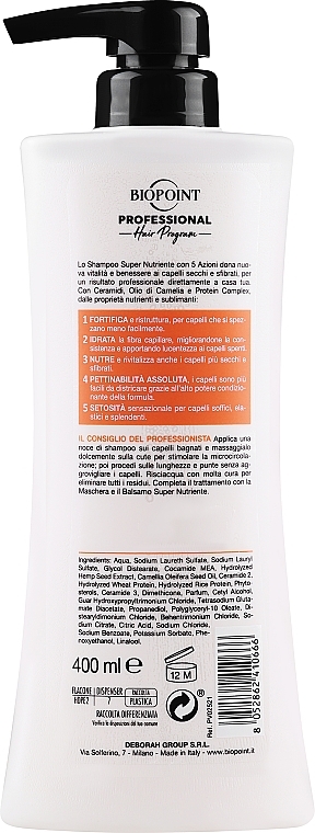 Ultra nährendes Shampoo für geschädigtes und trockenes Haar - Biopoint Super Nourishing Shampoo — Bild N2