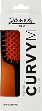 Haarbürste schwarz und orange - Janeke CurvyM Extreme Volume Brush — Bild N2