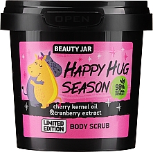 Körperpeeling mit Kirschkernöl und Cranberry-Extrakt - Beauty Jar Happy Hug Season Limited Edition Body Scrub — Bild N1