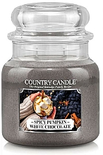 Düfte, Parfümerie und Kosmetik Duftkerze - Country Candle Spicy Pumpkin White Chocolate