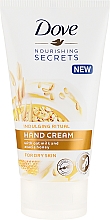 Düfte, Parfümerie und Kosmetik Pflegende Handcreme mit Hafermilch und Honig - Dove Nourishing Secrets Indulging Ritual Hand Cream