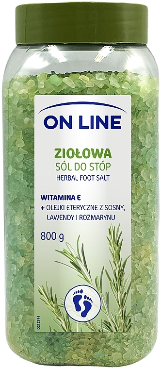 Entspannendes Fußbadesalz mit Vitamin E und Kräutern - On Line Herbal Foot Salt — Bild N1
